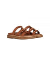 Tipi Slide Vegetal Tanning Calfskin Tan - CELINE - BALAAN