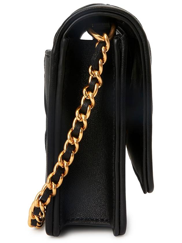 Fleming Soft Chain Long Wallet Bag Black - TORY BURCH - BALAAN 4