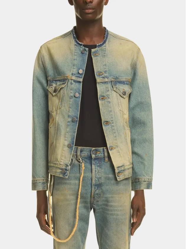 Maison Margiela Sports Jacket Dirty Washing China Collar Denim Jacket S30AM0547 S30561 - MAISON MARGIELA - BALAAN 4