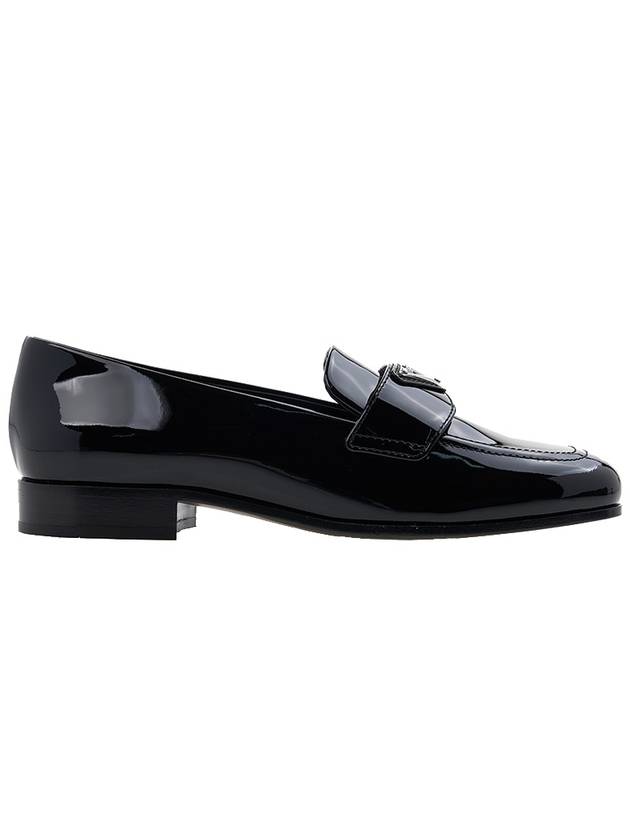 Brushed Patent Leather Loafers Black - PRADA - BALAAN 3