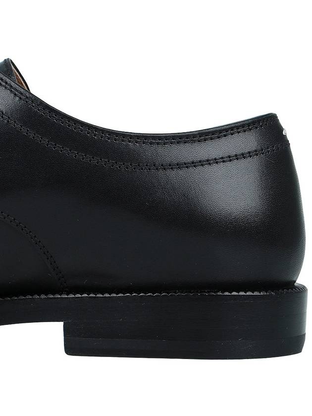 Tabi Lace Up Calf Leather Loafers Black - MAISON MARGIELA - BALAAN 7