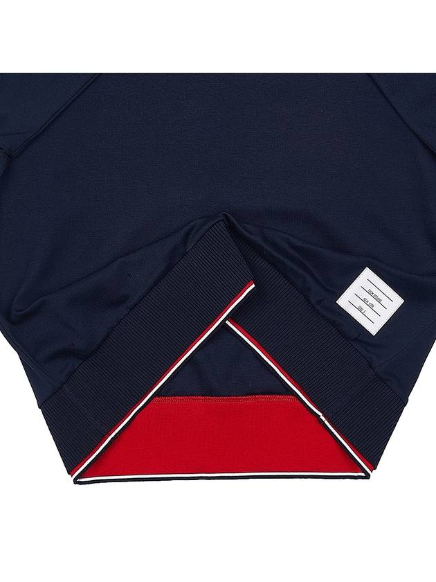 Logo Tab RWB Stripe Trimming Knit Top Navy - THOM BROWNE - BALAAN 9