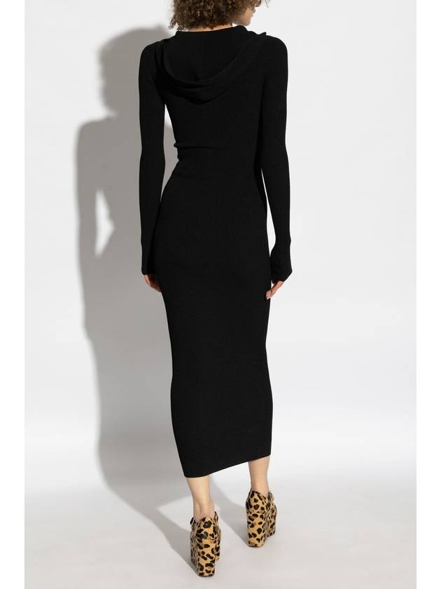 Alaïa Ribbed Dress, Women's, Black - ALAIA - BALAAN 4