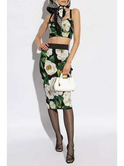 Dolce & Gabbana Skirt With Floral Motif, Women's, Multicolour - DOLCE&GABBANA - BALAAN 2