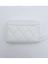 Classic card wallet zipper caviar white gold AP0216 - CHANEL - BALAAN 8