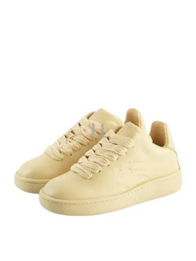 Bubble Leather Low-Top Sneakers Yellow - BURBERRY - BALAAN 2