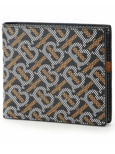 Monogram Print Half Wallet Black - BURBERRY - BALAAN 2