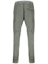 Stretch Cotton Cargo Straight Pants Green - STONE ISLAND - BALAAN 4