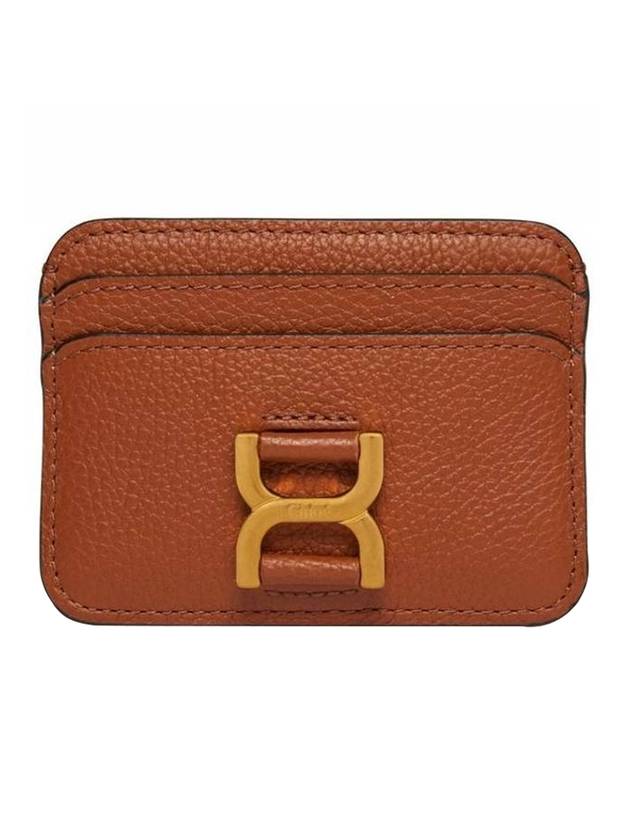 Marcie Leather Card Wallet Tan - CHLOE - BALAAN 1