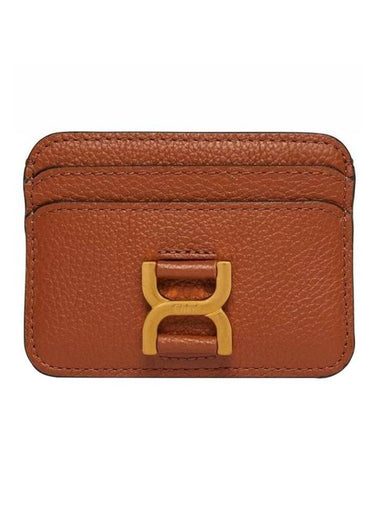 Marcie Leather Card Wallet Tan - CHLOE - BALAAN 1