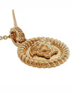 Medusa Coin Rope Marine Necklace Gold - VERSACE - BALAAN 4