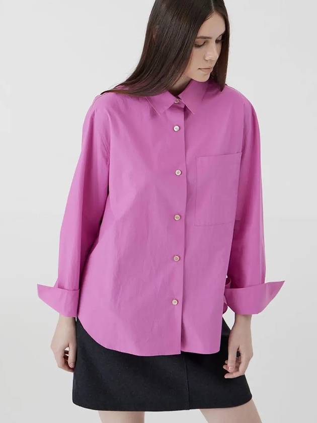 Oversized Fit Bio Cotton Shirt Jean Pink - VOYONN - BALAAN 8