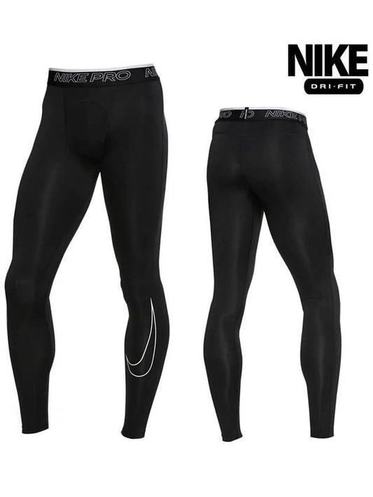 Men's Pro Dri Fit Tights Leggings Black - NIKE - BALAAN 2