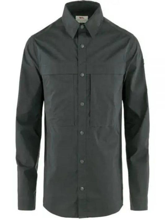 Men s Abisko Trail Long Sleeve Shirt 12600194030 LS M - FJALL RAVEN - BALAAN 1