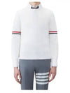 Men's Milan Stitch Armband Crew Neck Knit Top White - THOM BROWNE - BALAAN 2