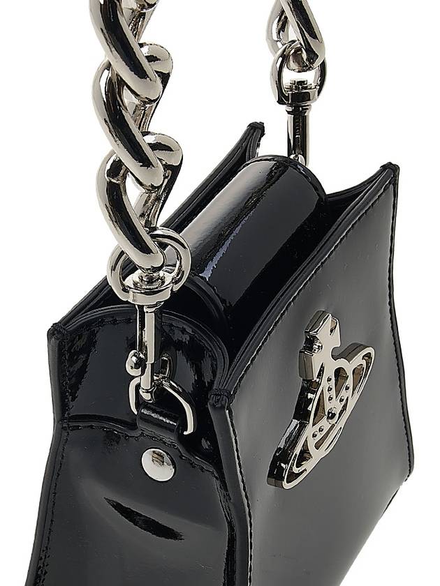 Kelly Chain Tote Bag Black - VIVIENNE WESTWOOD - BALAAN 8