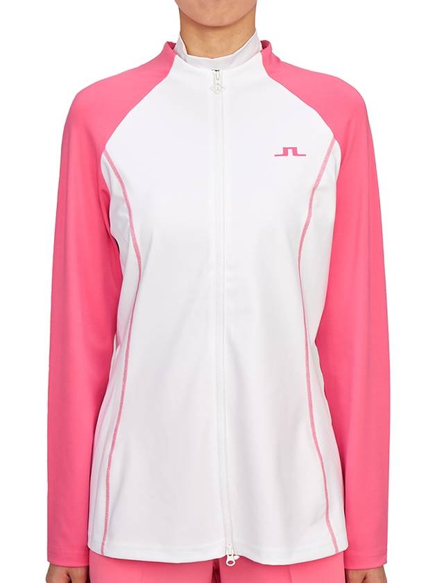 Women's June Mid Layer Zip-Up Jacket White - J.LINDEBERG - BALAAN 2