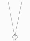 Double Heart Pendant Diamond Necklace Blue Silver - TIFFANY & CO. - BALAAN 6