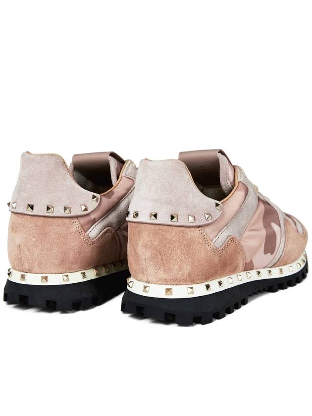 Rockstud Studded Camo Sneakers - VALENTINO - BALAAN 3