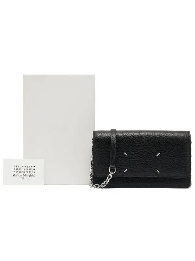 Stitch Large Chain Long Wallet Black - MAISON MARGIELA - BALAAN 4