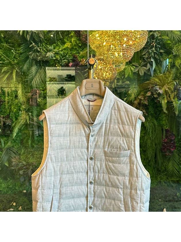 Padded Vest Light Grey - BRUNELLO CUCINELLI - BALAAN 3