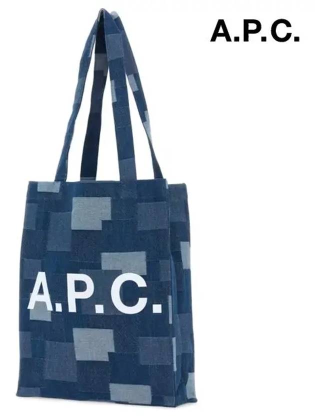 Lou Tote Bag Stonewashed Indigo - A.P.C. - BALAAN 3