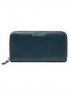 Women s Givenchy BC06276012 Deep Blue Goat Skin Silver Lettering Logo Pandora Zipper Long Wallet gt Gangbuk used luxury goods - GIVENCHY - BALAAN 1