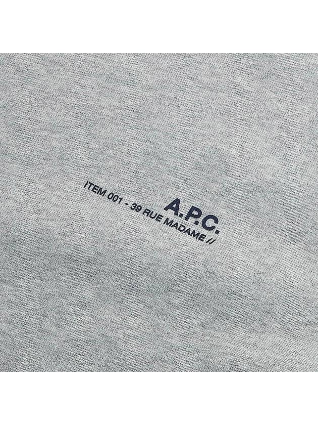 Item Logo Sweatshirt Grey - A.P.C. - BALAAN 7