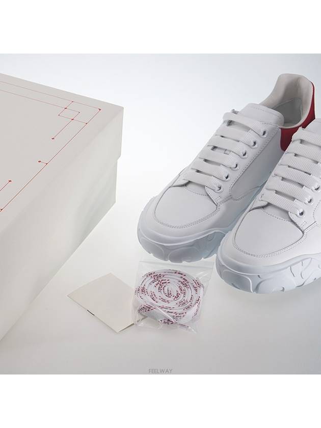 Court Trainer Red Tab Low Top Sneakers White - ALEXANDER MCQUEEN - BALAAN 10