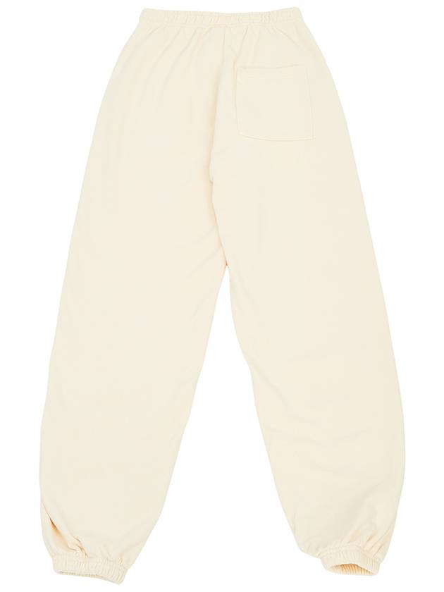 Training Logo Cotton Jogger Track Pants Beige - SPORTY & RICH - BALAAN 3