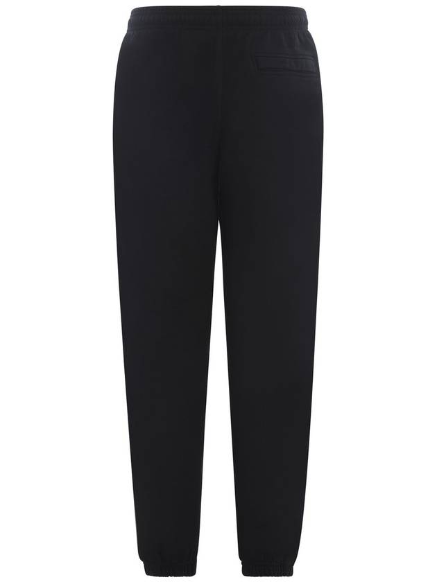 Cross Relaxed Drawstring Track Pants Black - MARCELO BURLON - BALAAN 3