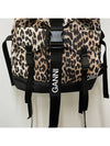 Leopard Tech Backpack Brown - GANNI - BALAAN 8