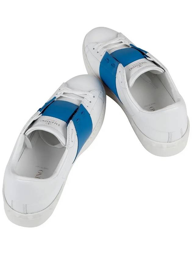 Hidden Low Top Sneakers White Blue - VALENTINO - BALAAN 6