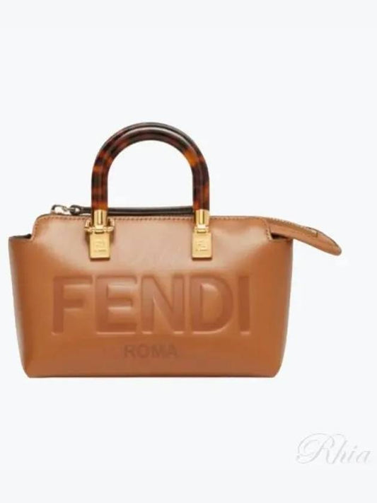 By The Way Small Leather Tote Bag Brown - FENDI - BALAAN 2