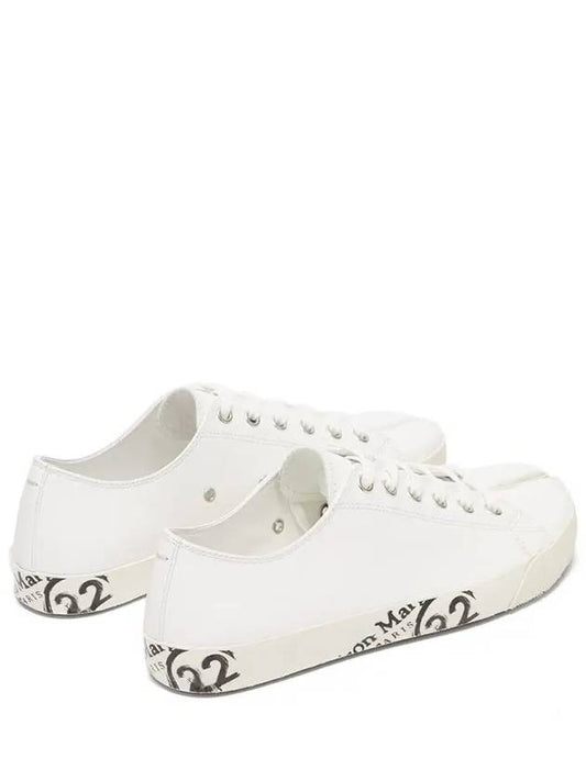 Maison Margiela TABI 22 Number Printing Leather Sneakers White - MAISON MARGIELA - BALAAN 2