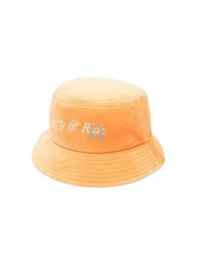 Embroidered Logo Cotton Bucket Hat Orange - SPORTY & RICH - BALAAN 2