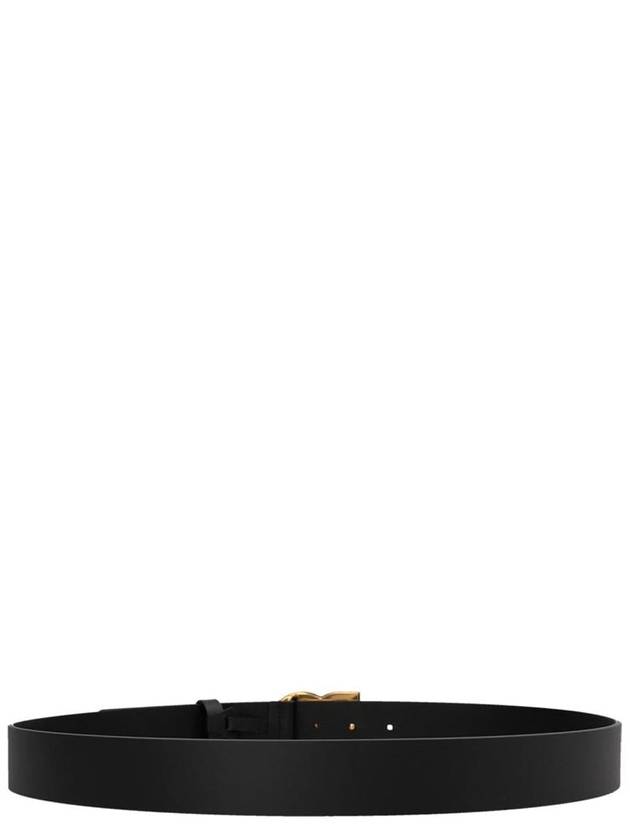 Logo Leather Belt Black Gold - DOLCE&GABBANA - BALAAN 3