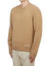 Edward Embroidered Logo Knit Top Camel - A.P.C. - BALAAN 3