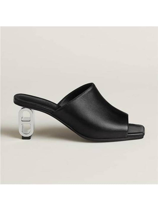 Iconique 60 Women Sandals Slippers Noir H241082Z 02380 - HERMES - BALAAN 2