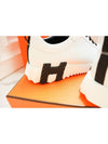 Bouncing Low Top Sneakers Blanc Noir - HERMES - BALAAN 4