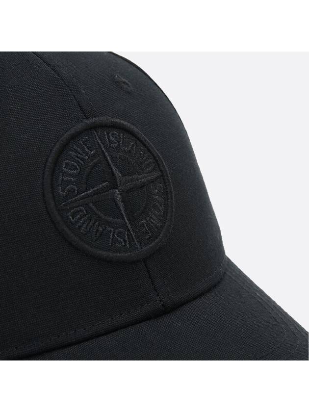 99661 Cotton Rep 6 Panel Ball Cap Black - STONE ISLAND - BALAAN 4