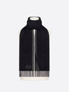 Essentials Double Sided CD Icon Silk Muffler Grey Black - DIOR - BALAAN 3