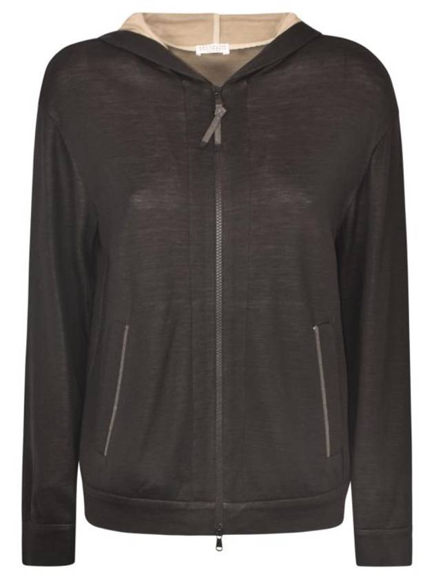 Monili Zipper Loop Zip up Hooded Sweatshirt MD828SB806 C9185 Free - BRUNELLO CUCINELLI - BALAAN 2