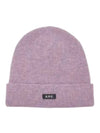 Autumn Wool Beanie Heather Mauve - A.P.C. - BALAAN 1