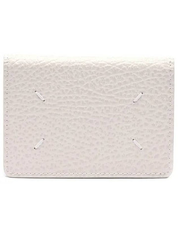 Bovine Leather Card Wallet Ivory - MAISON MARGIELA - BALAAN.