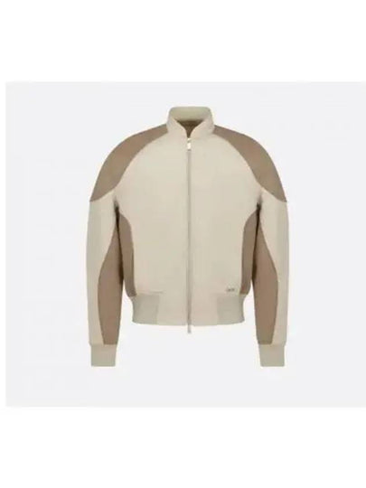 Cotton Canvas Bomber Jacket Beige - DIOR - BALAAN 2