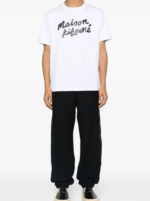 Maison Kitsune Handwriting Cotton Short Sleeve T Shirt MM00101 - POLO RALPH LAUREN - BALAAN 4