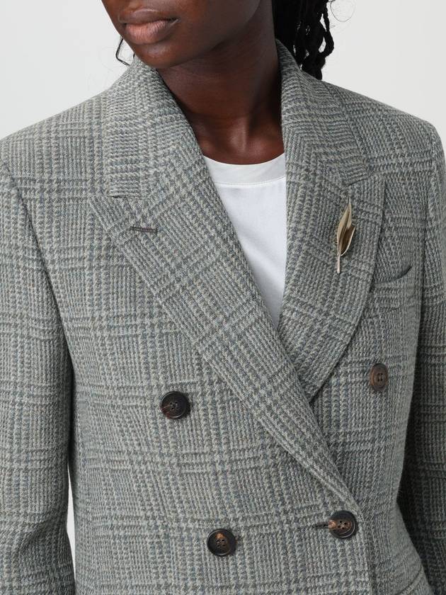 Double breasted Shetland wool jacket Sage - GOLDEN GOOSE - BALAAN 6