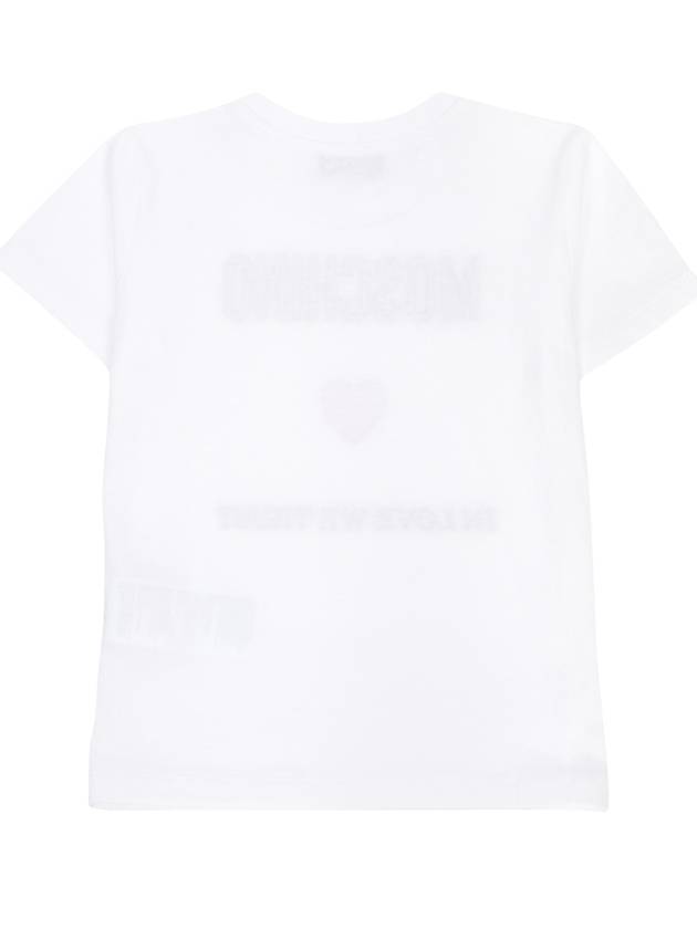 Kids short sleeve t shirt HOM04K LAA22 10101 Adults can wear - MOSCHINO - BALAAN 2