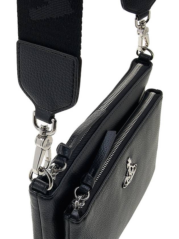 Penny Logo Zipper Cross Bag Black - VIVIENNE WESTWOOD - BALAAN 8